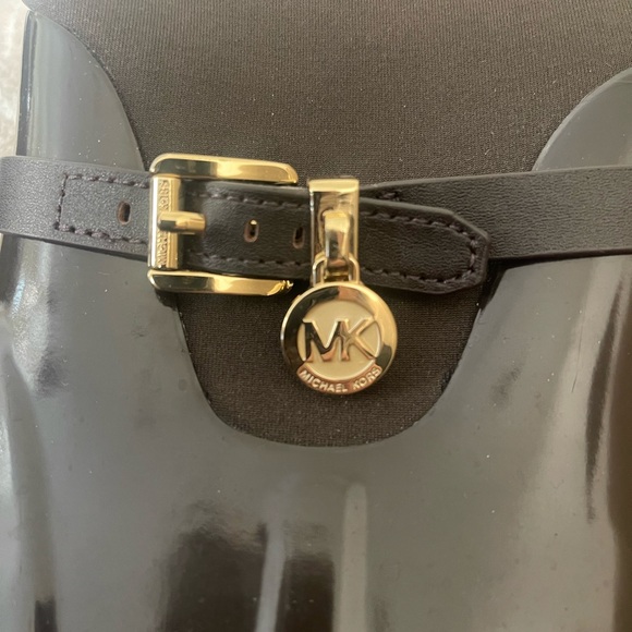Michael Kors charm stretch rain boot Brown size 6 - Picture 4 of 16